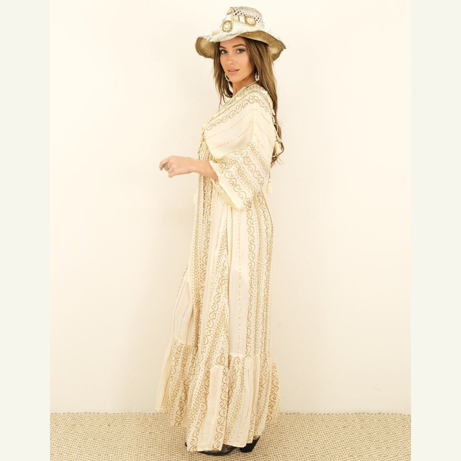 Lang Boho Kleed AUGUSTINA