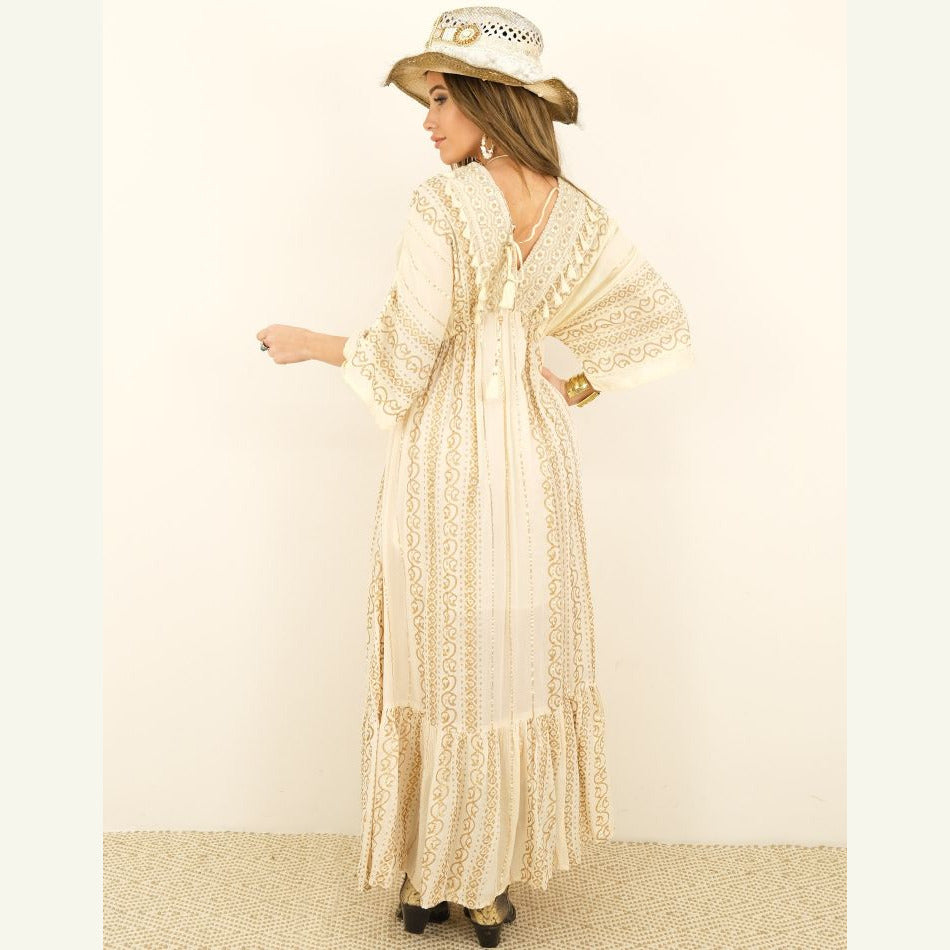 Lang Boho Kleed AUGUSTINA