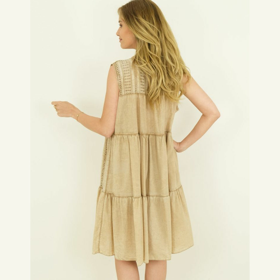 Oversized broderie kleed AGATA