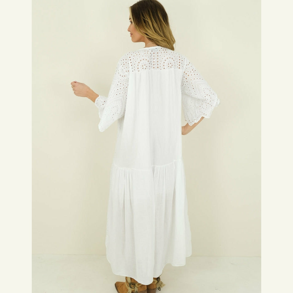 Oversized broderie kleed GENEVRA