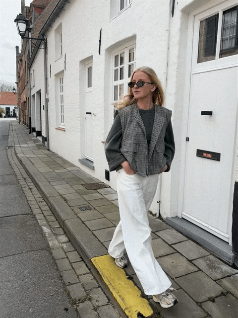 BAILY gilet pied de poule