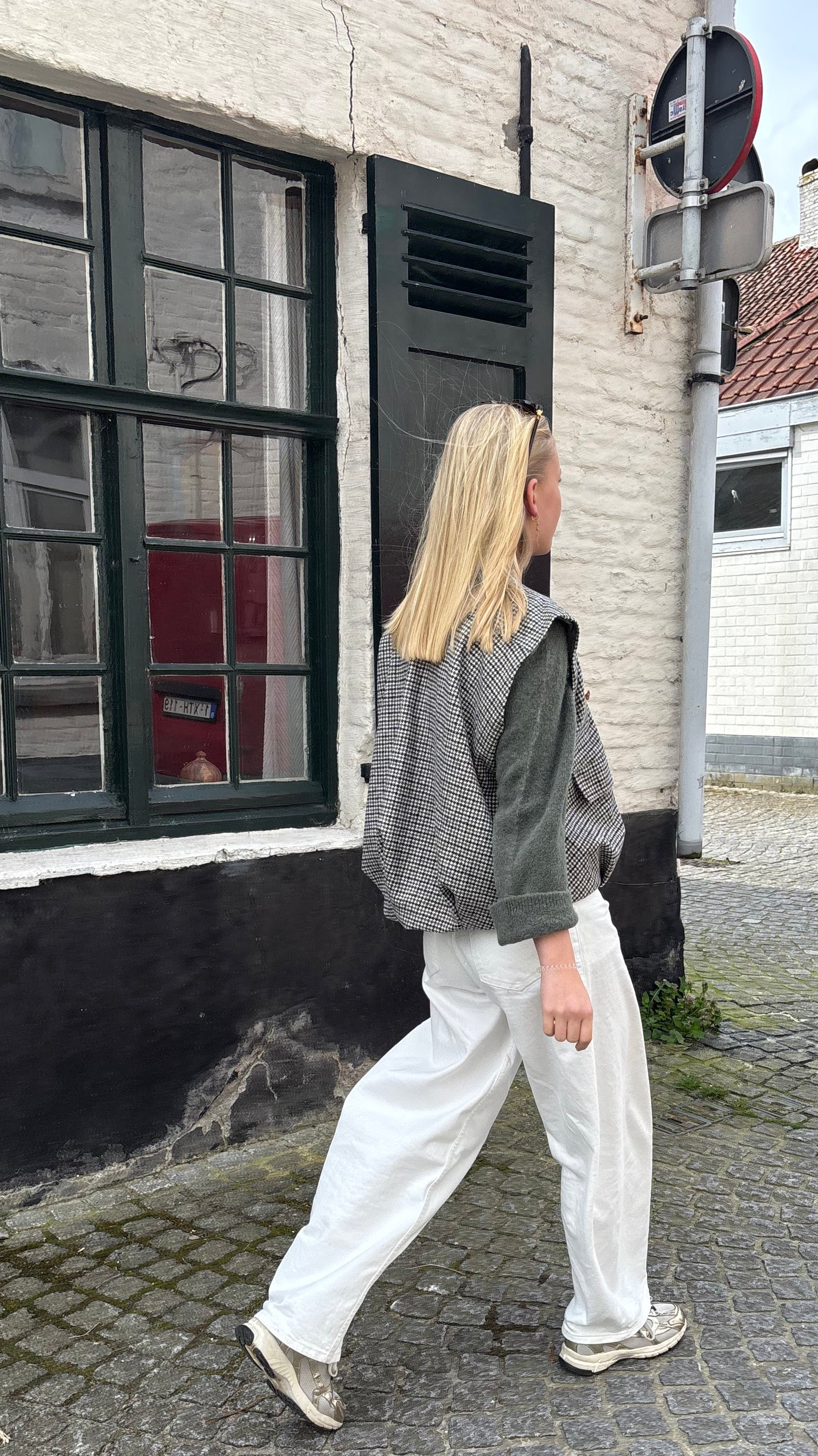 BAILY gilet pied de poule